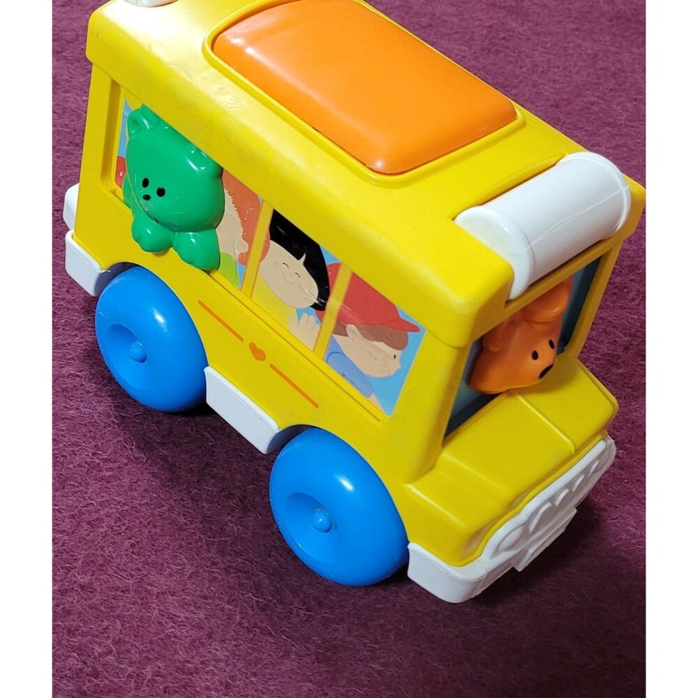 Vintage Fisher-Price 1989 Fun Bus Toy #1019